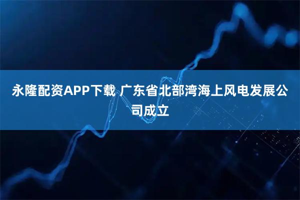 永隆配资APP下载 广东省北部湾海上风电发展公司成立